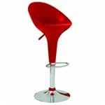 Ficha técnica e caractérísticas do produto Banqueta Tulipa Lótus Assento em ABS Vermelha com Encosto Mor 1025058