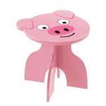 Ficha técnica e caractérísticas do produto Banquinho Animal Kids Pig