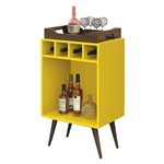 Ficha técnica e caractérísticas do produto Bar com Bandeja Pub EDN Móveis Amarelo