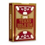 Ficha técnica e caractérísticas do produto Baralho Novo Vermelho Copag Texas Holdem 100% Plástico Poker