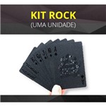 Ficha técnica e caractérísticas do produto Baralho Poker Preto Metalizado - 1 Unidade, Merak Imports