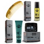 Ficha técnica e caractérísticas do produto Barba Cheia Shampoo Balm Óleo Pente Barba Brava