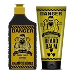 Barba Forte Kit Duo Danger - Shampoo Bomba 250ml + Balm 170g