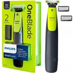 Ficha técnica e caractérísticas do produto Barbeador Aparador Elétrico Philips One Blade Qp2510/10