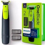 Ficha técnica e caractérísticas do produto Barbeador Aparador Elétrico Recarregavel One Blade Qp2521/10 - Philips