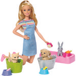 Ficha técnica e caractérísticas do produto Barbie Banho de Cachorrinhos FXH11 - Mattel