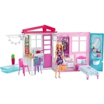Ficha técnica e caractérísticas do produto Barbie Casa Glam Com Boneca 30 Cm Mattel - Fxg55