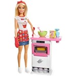Ficha técnica e caractérísticas do produto Barbie Cozinhando e Criando Chef de Bolinhos - Mattel (4387)