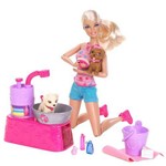 Barbie Family - Banho dos Filhotes - Mattel