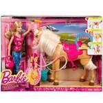 Ficha técnica e caractérísticas do produto Barbie Family Barbie com Cavalo