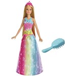 Ficha técnica e caractérísticas do produto Barbie FAN Barbie Cabelos Magicos Mattel FRB12