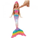 Ficha técnica e caractérísticas do produto Barbie Fantasia Sereia Luzes Arco-Íris - Mattel