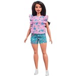 Ficha técnica e caractérísticas do produto Barbie Fashionista 79 Floral Frills Curvy - Mattel
