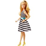 Ficha técnica e caractérísticas do produto Barbie Fashionista Black/White Stripes - Mattel