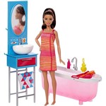 Ficha técnica e caractérísticas do produto Barbie Móvel com Boneca Bathroom - Mattel