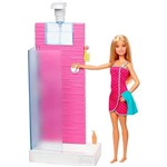 Ficha técnica e caractérísticas do produto Barbie - Móvel com Boneca - Chuveiro Fxg51 - Mattel