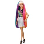 Ficha técnica e caractérísticas do produto Barbie Penteados de Arco Iris Mattel FXN96