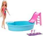 Ficha técnica e caractérísticas do produto Barbie Piscina Chic com Boneca Loira - Mattel