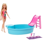 Ficha técnica e caractérísticas do produto Barbie Piscina Chique Com Boneca - GHL91 - Mattel