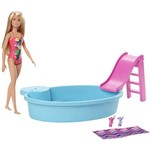 Ficha técnica e caractérísticas do produto Barbie Piscina Chique com Boneca Unidade - Mattel