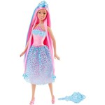Ficha técnica e caractérísticas do produto Barbie Princesa Cabelos Longos Azul - Mattel
