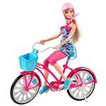 Ficha técnica e caractérísticas do produto Barbie Real Bicicleta com Boneca