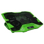 Base Gamer para Notebook Multilaser Warrior Ac292 - Até 17" - com Led Verde
