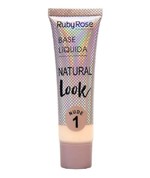 Ficha técnica e caractérísticas do produto Base Liquida Natural Look Ruby Rose Nude 1