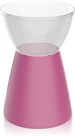 Ficha técnica e caractérísticas do produto Banqueta Sili Assento Cristal Base Color Rosa - Im In