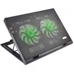Ficha técnica e caractérísticas do produto Base para Notebook Warrior Gamer com Cooler LED Verde - AC267 - Multilaser