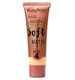 Ficha técnica e caractérísticas do produto Base Ruby Rose Líquida Soft Matte Cor Bege 4 29ml