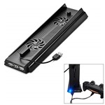 Ficha técnica e caractérísticas do produto Base Suporte 2 Cooler PlayStation 4 Fat Carregador 3 USB PS4