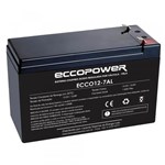 Bateria 12V 7A Selada para Alarmes Cerca Elétrica CFTV UPS Som ECCOPOWER