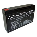 Ficha técnica e caractérísticas do produto Bateria 6v Unipower 7.2ah Up672 F187 Nao Autom.