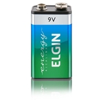 Ficha técnica e caractérísticas do produto Bateria 9v Alcalina Elgin C/1