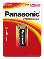 Ficha técnica e caractérísticas do produto Bateria 9V Alcalina Panasonic - C/1 (cx C/12)