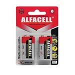 Ficha técnica e caractérísticas do produto Bateria 9v Alfacell Blister com 2 Unidades - Paris