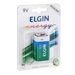 Ficha técnica e caractérísticas do produto Bateria 9V Elgin Energy Alcalina