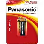 Ficha técnica e caractérísticas do produto Bateria Alcalina 9V 6LF22XAB/1B24 Panasonic Caixa C/24 Pilha