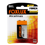 Ficha técnica e caractérísticas do produto Bateria Alcalina 9V com 1 Unidade Foxlux