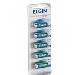 Ficha técnica e caractérísticas do produto Bateria Alcalina A23 12V 5 Unidades 82195 - Elgin - Elgin