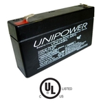 Ficha técnica e caractérísticas do produto Bateria chumbo-acido Unipower UP613, 6V, 1,3Ah, F187