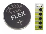 Bateria CR 2032 (3v) - 5 Unidades - Flex