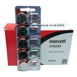Ficha técnica e caractérísticas do produto Bateria CR2032 3v Maxell Prateada Blister 5 Unidades