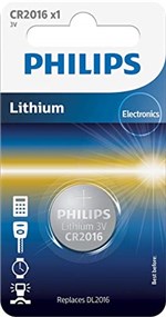Ficha técnica e caractérísticas do produto Bateria de Lithium Philips 3V - CR201601B