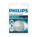 Ficha técnica e caractérísticas do produto Bateria de Lithium 3 V CR2025 - CR202501B - Philips