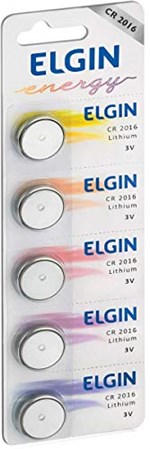 Ficha técnica e caractérísticas do produto Bateria de Litio Cr 2016 C/5 82191, Elgin, 24641