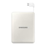 Ficha técnica e caractérísticas do produto Bateria Externa Samsung Branca com Capacidade de 8400Mah e Micro Usb Retrátil