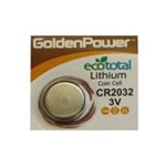 Ficha técnica e caractérísticas do produto Bateria GoldenPower CR2032 3V