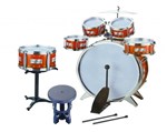 Bateria Musical Infantil 6 Tambores 1 Prato - Jazz Drum Set